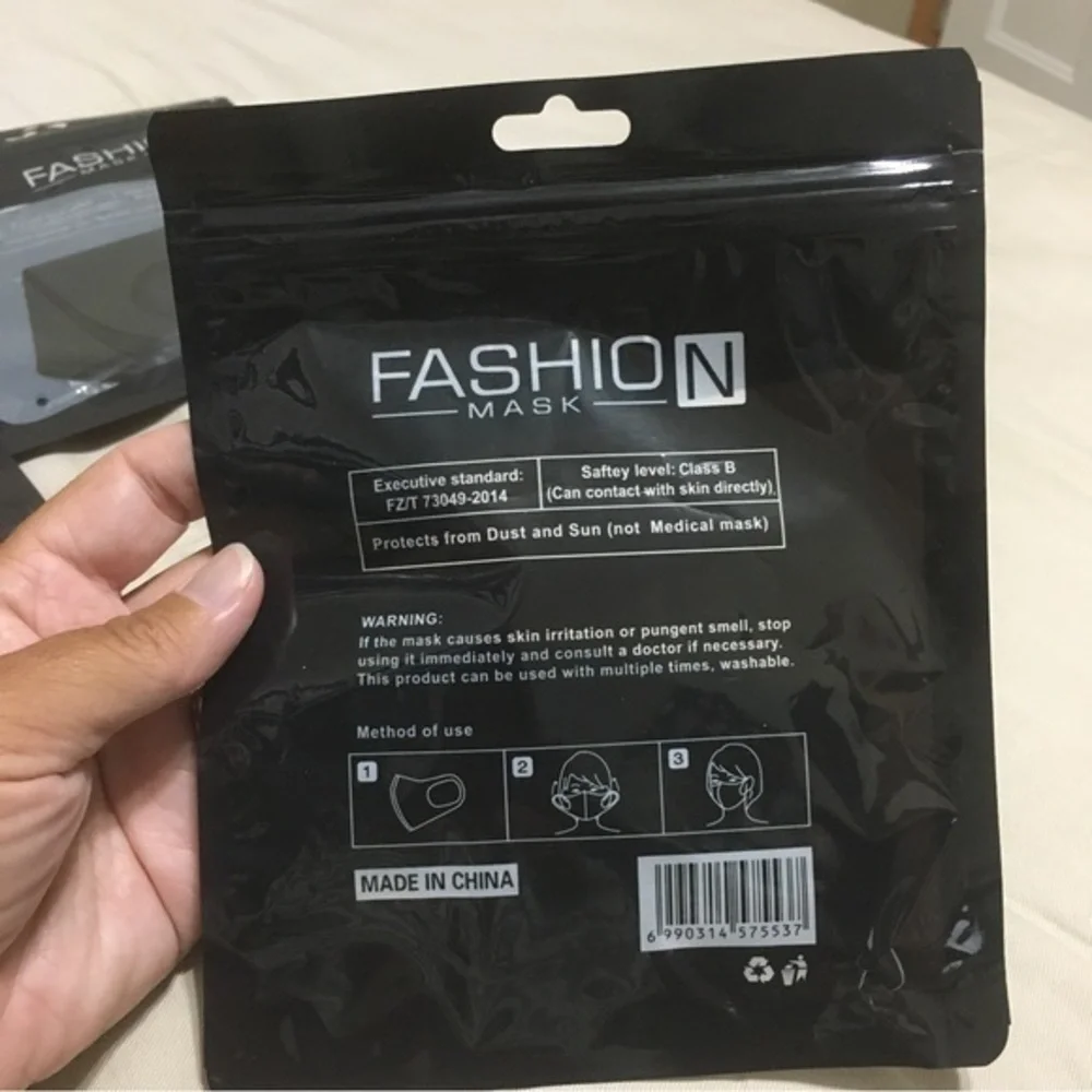 Black face masks